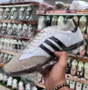 Classic Sport Sneakers – White, Black & Beige