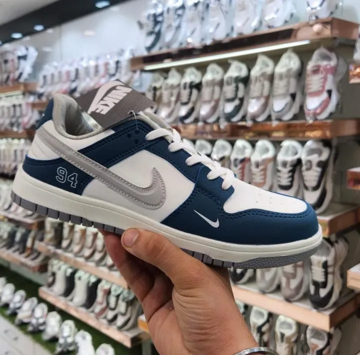 Classic Blue & White Low-Top Sneaker (6)