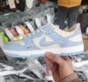Sky Blue & White Casual Sneakers