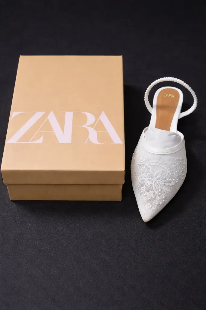 Zara Heels White (36)