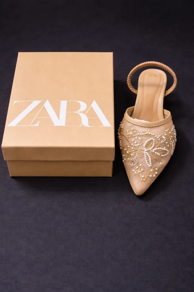 Zara Heels Beige