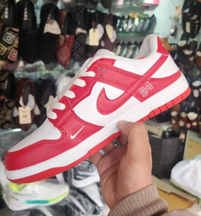Classic Red & White Low-Top Sneaker (6)