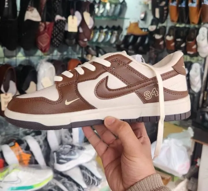 Classic Brown & White Low-Top Sneaker (6)